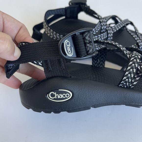 Chaco ZX/2 Classic Sandals Women's 5 Black White Toe Loop Hiking - Picture 6 of 11
